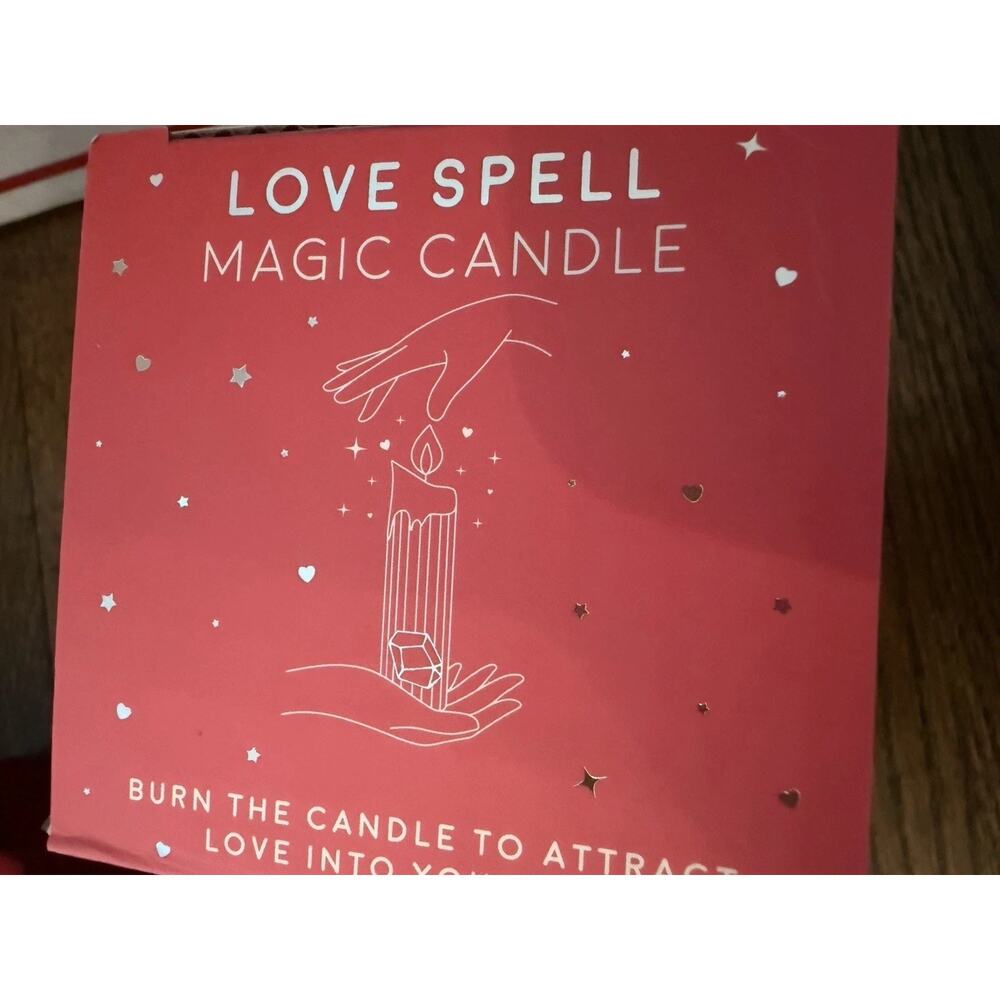 Love Spell Magic Candle Rose Vanilla Scent NIB NEW - Picture 7 of 8